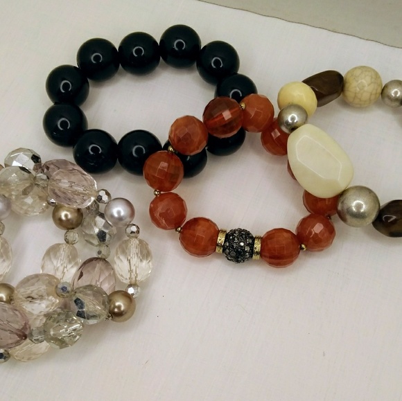 Chunky beaded bracelets. - Picture 2 of 2